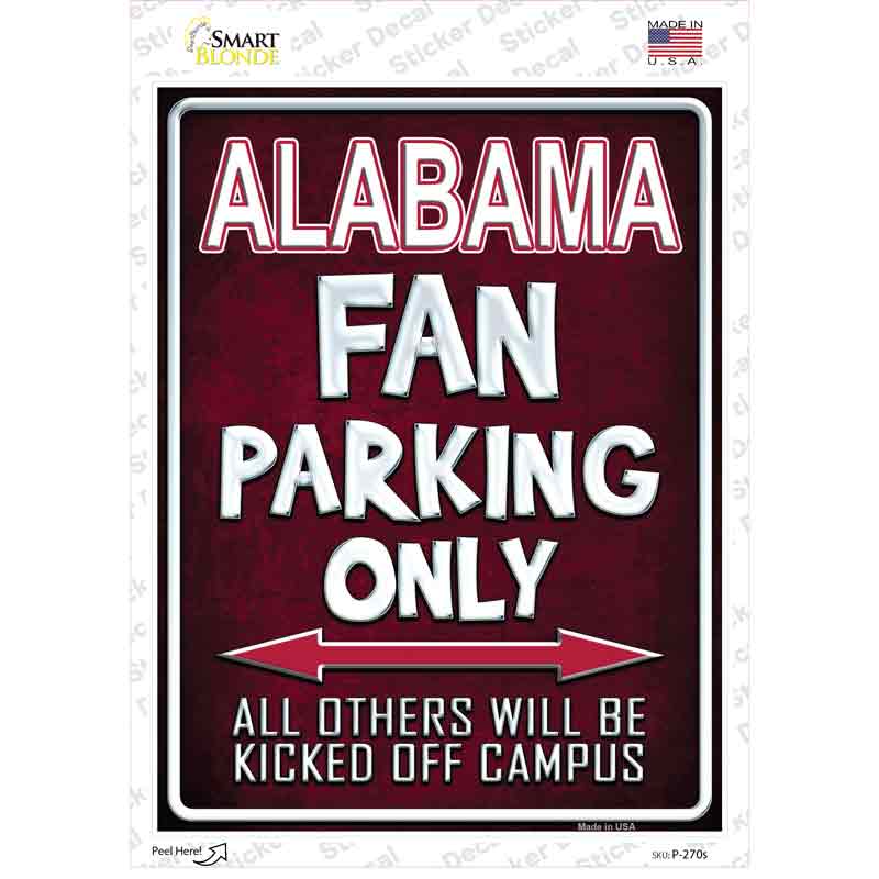 Alabama Novelty Rectangle Sticker Decal