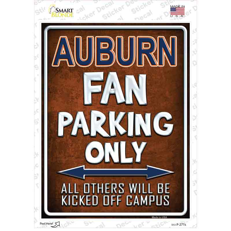 Auburn Novelty Rectangle Sticker Decal