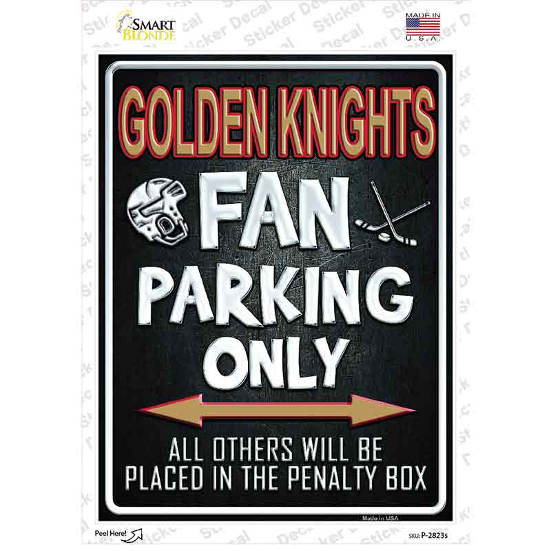 Golden Knights Fan Novelty Rectangular Sticker Decal
