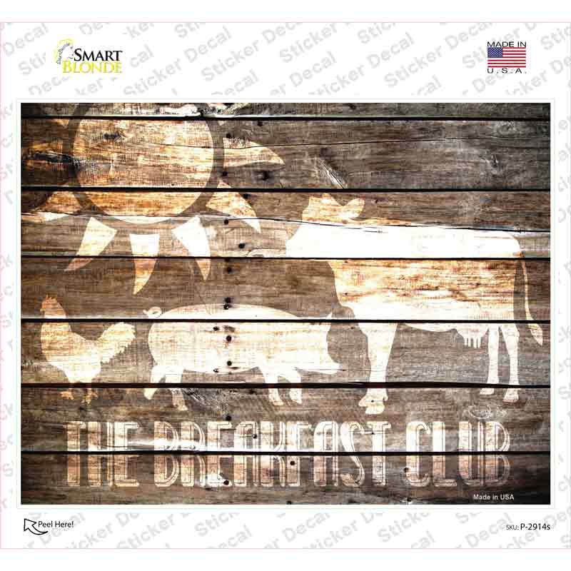 The Breakfast Club Novelty Rectangle Sticker Decal