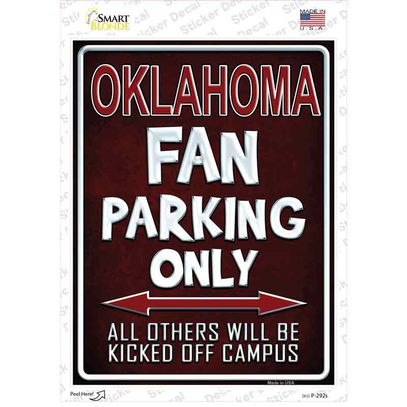 Oklahoma Novelty Rectangle Sticker Decal