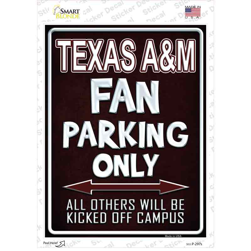 Texas A & M Novelty Rectangle Sticker Decal