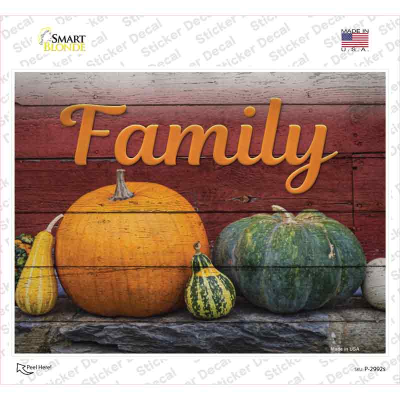 Family Novelty Rectangle Sticker Decal