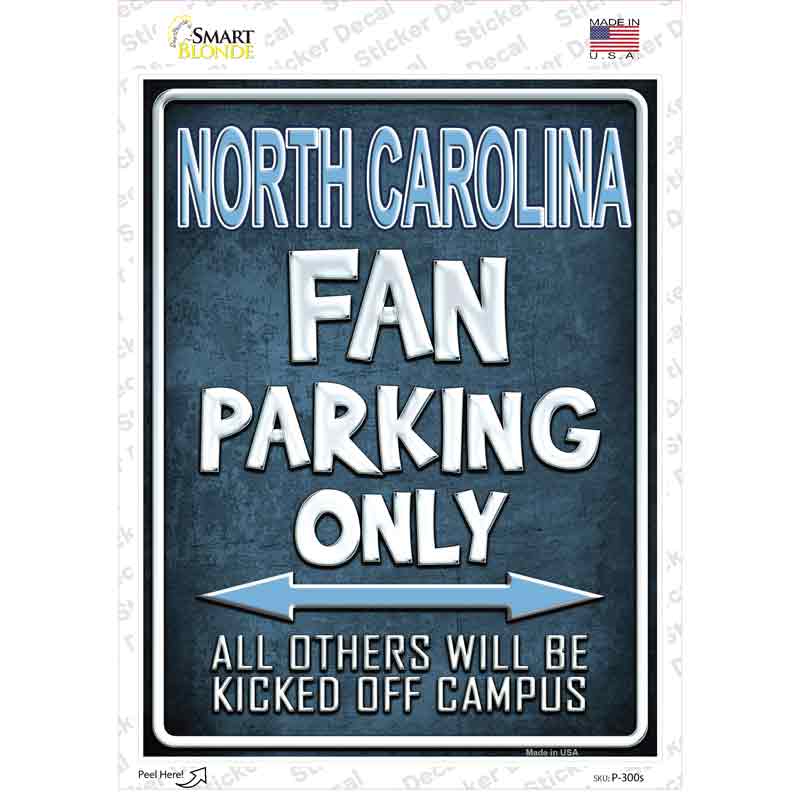 North Carolina Novelty Rectangle Sticker Decal