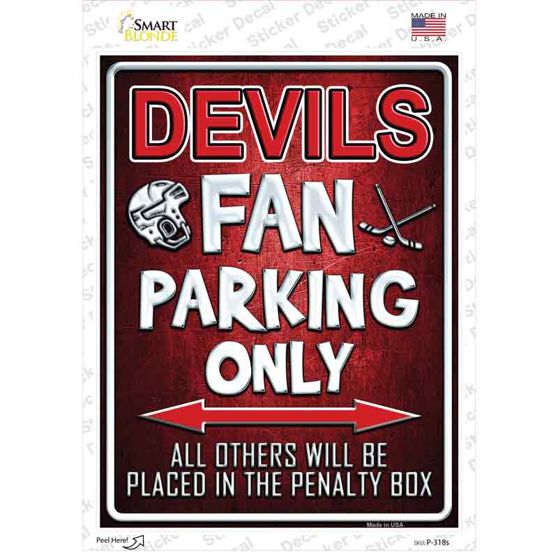 Devils Novelty Rectangle Sticker Decal