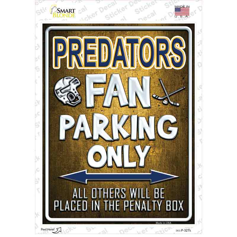 Predators Novelty Rectangle Sticker Decal