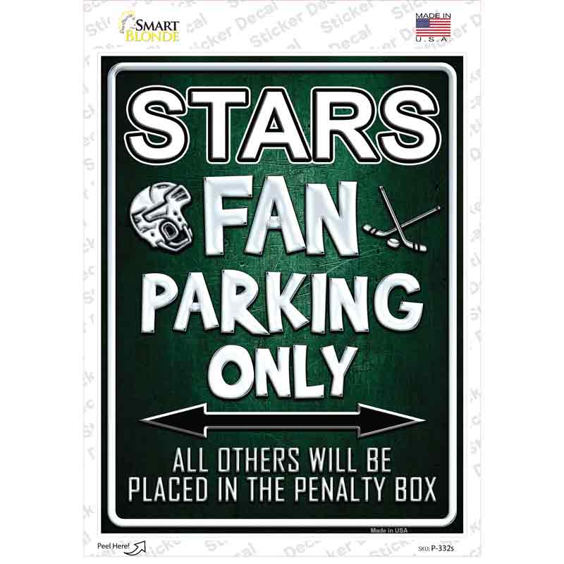 Stars Novelty Rectangle Sticker Decal