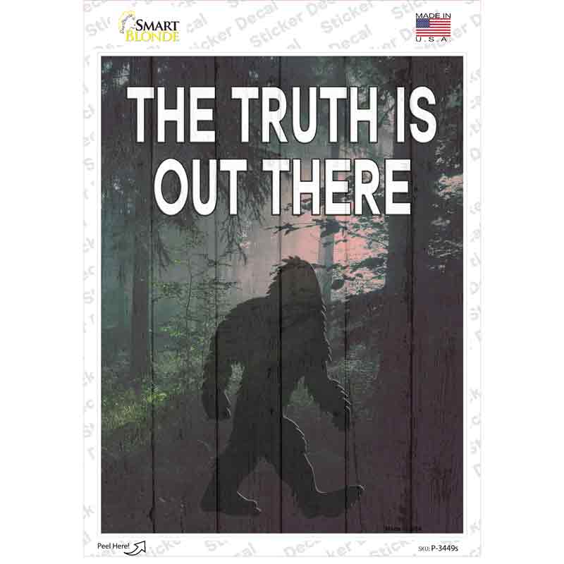 The Truth Is Out There Novelty Rectangle Sticker Decal