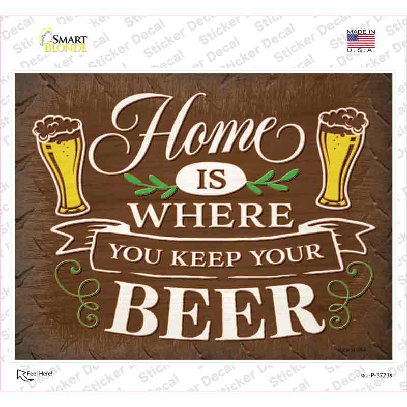 Keep Your Beer Novelty Rectangle Sticker Decal