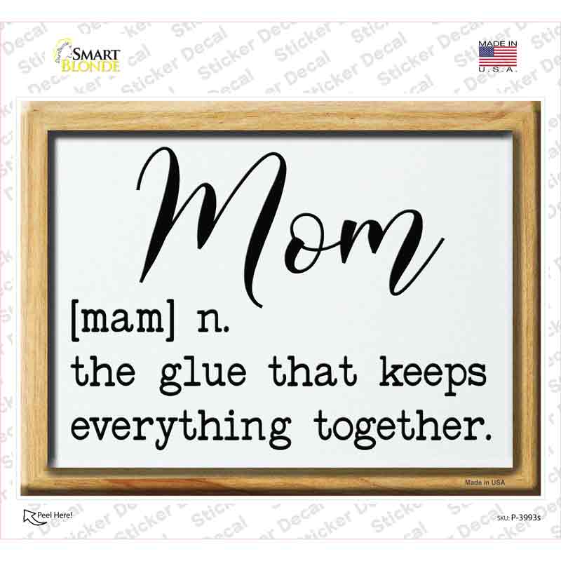 Mom Definition Novelty Rectangle Sticker Decal