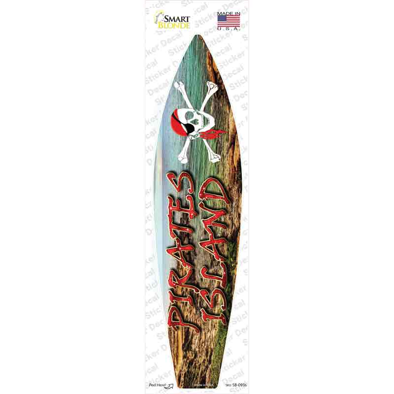 Pirates Island Novelty Novelty Surfboard Sticker Decal