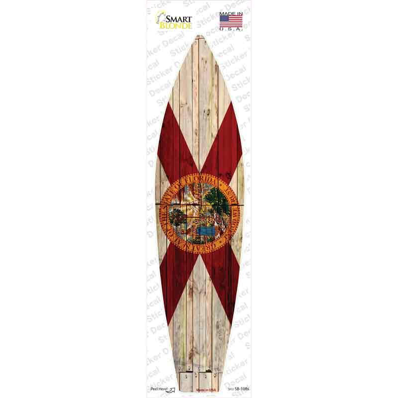 Florida State Flag Novelty Surfboard Sticker Decal