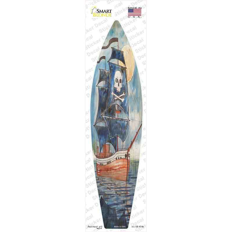 Pirate Ship Novelty Surfboard Sticker Decal