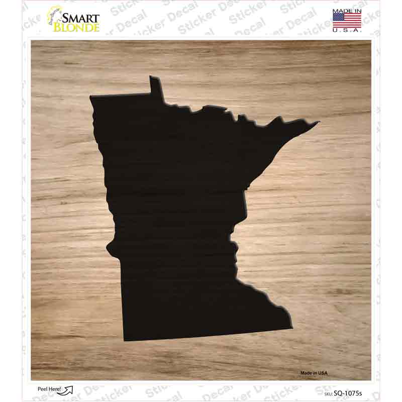 Minnesota Shape Letter Tile Novelty Square Sticker Decal