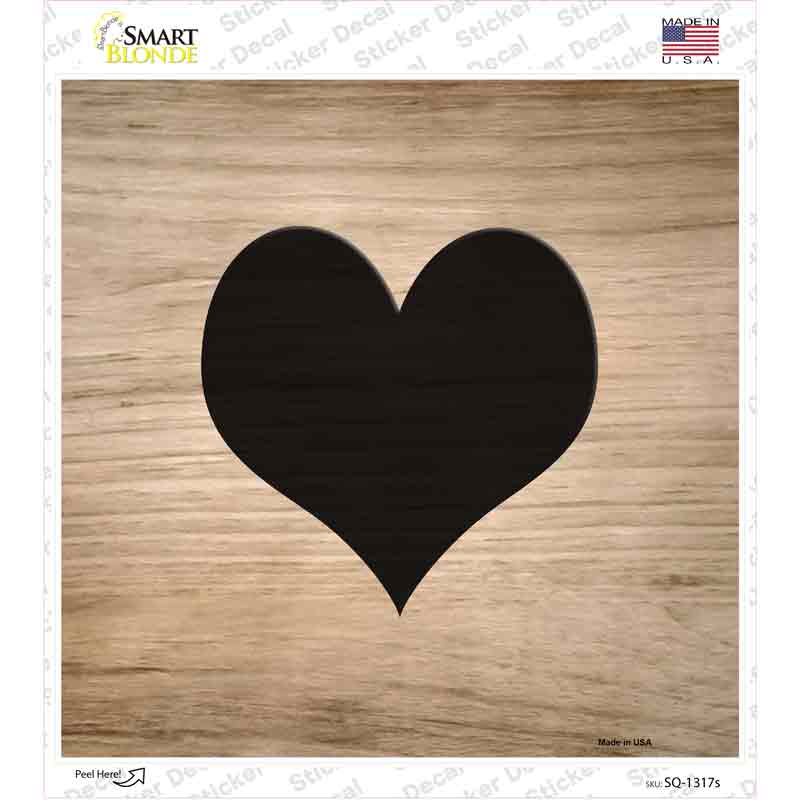 Heart Symbol Tiles Novelty Square Sticker Decal