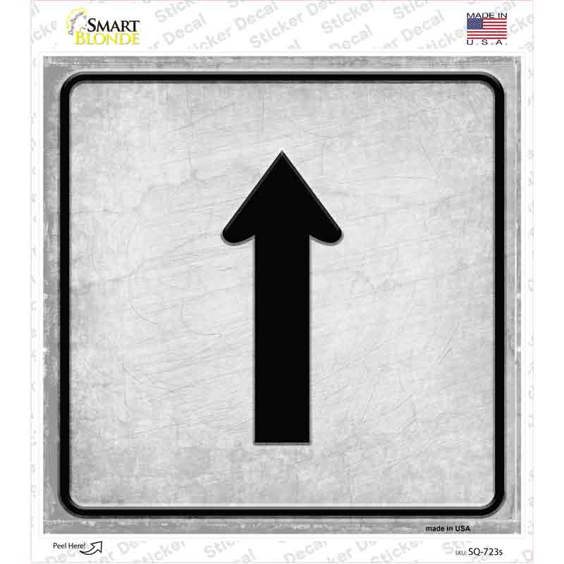 Straight Novelty Square Sticker Decal