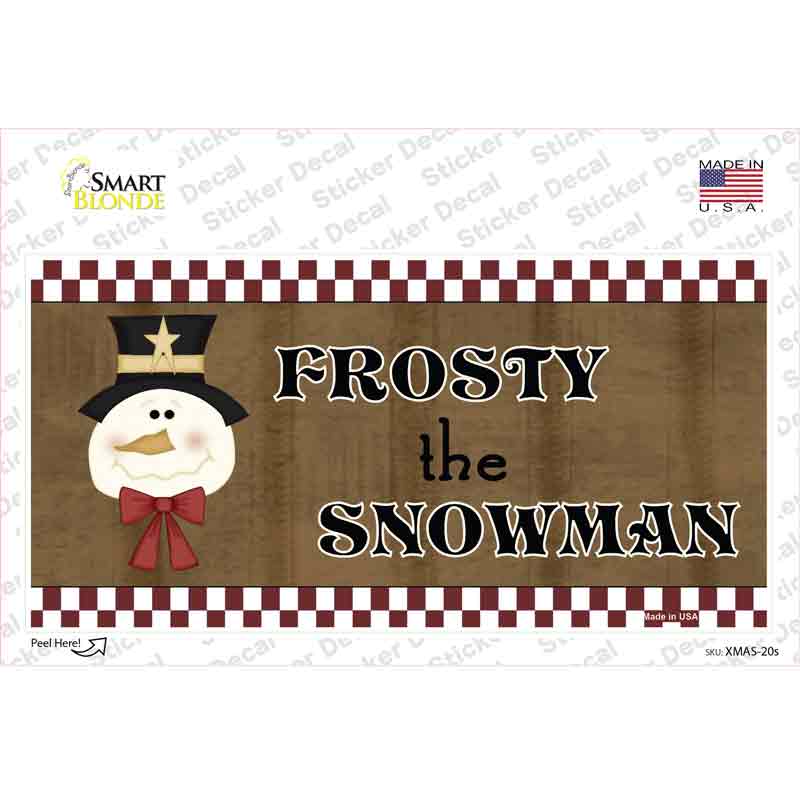 Frosty The Snowman Novelty Sticker Decal