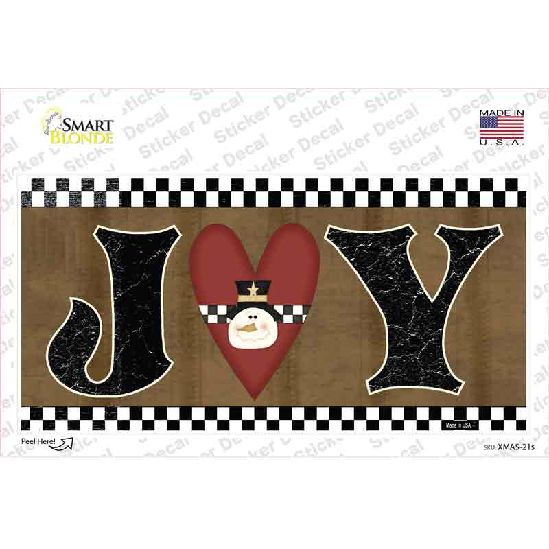 Joy Novelty Sticker Decal