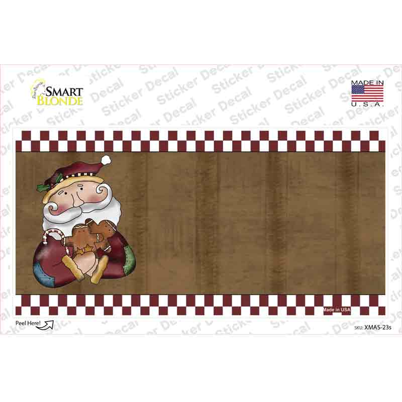 Santa Offset Novelty Sticker Decal