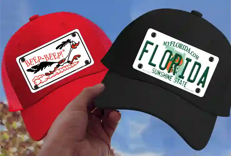 License Plate Hat