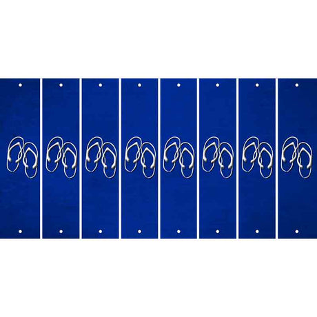 Blue Oil Rubbed Cut Fun Strips (Set of 8)