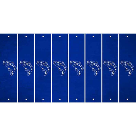 Blue Oil Rubbed Cut Fun Strips (Set of 8)