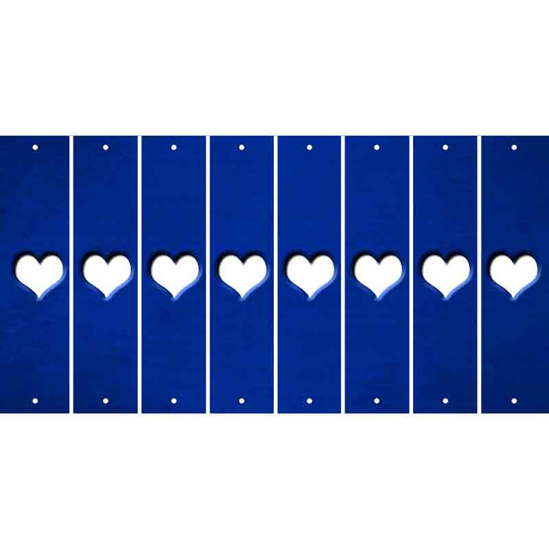 Blue Oil Rubbed Cut Fun Strips (Set of 8)