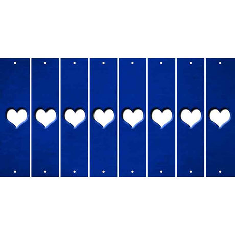 Blue Oil Rubbed Cut Fun Strips (Set of 8)