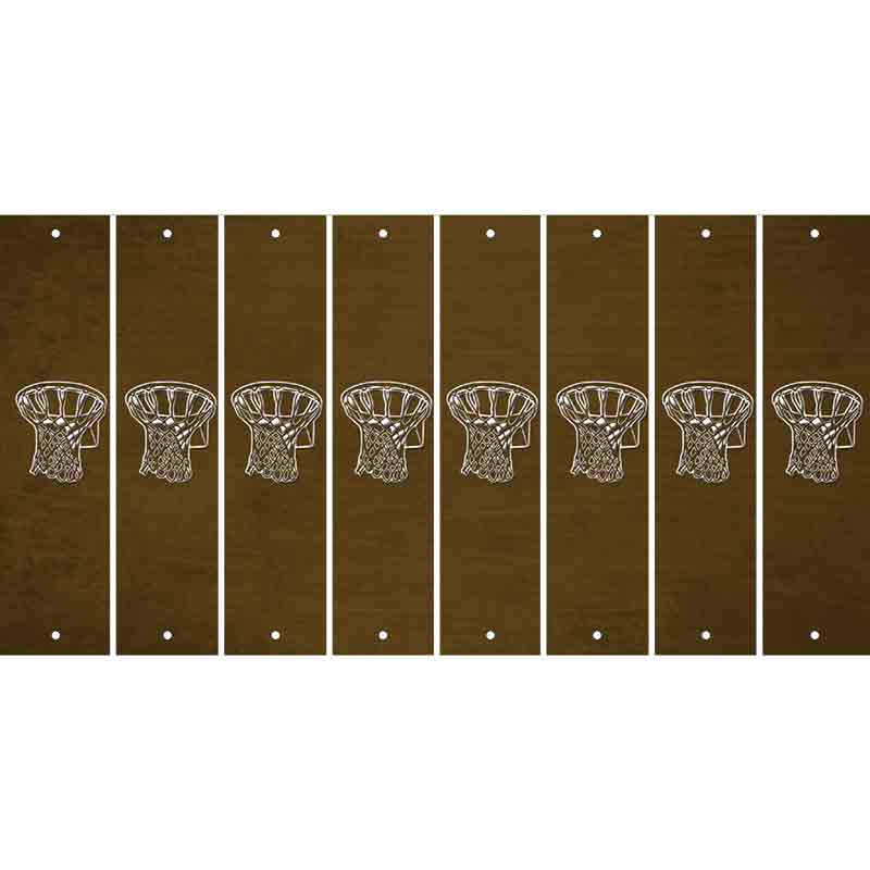 Brown Oil Rubbed Cut Fun Strips (Set of 8) BAT