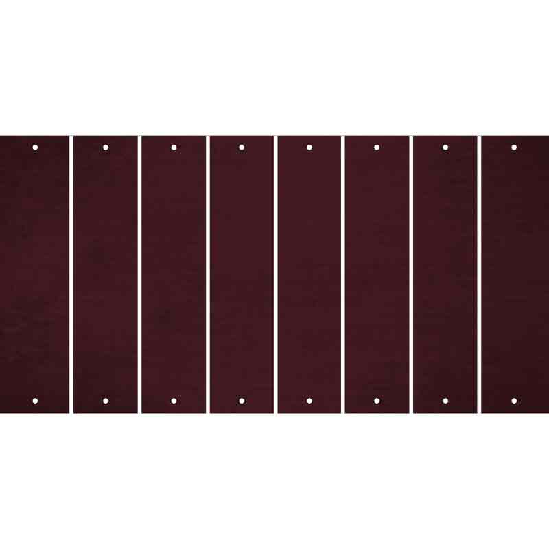 Burgundy Oil Rubbed Cut Fun Strips (Set of 8)