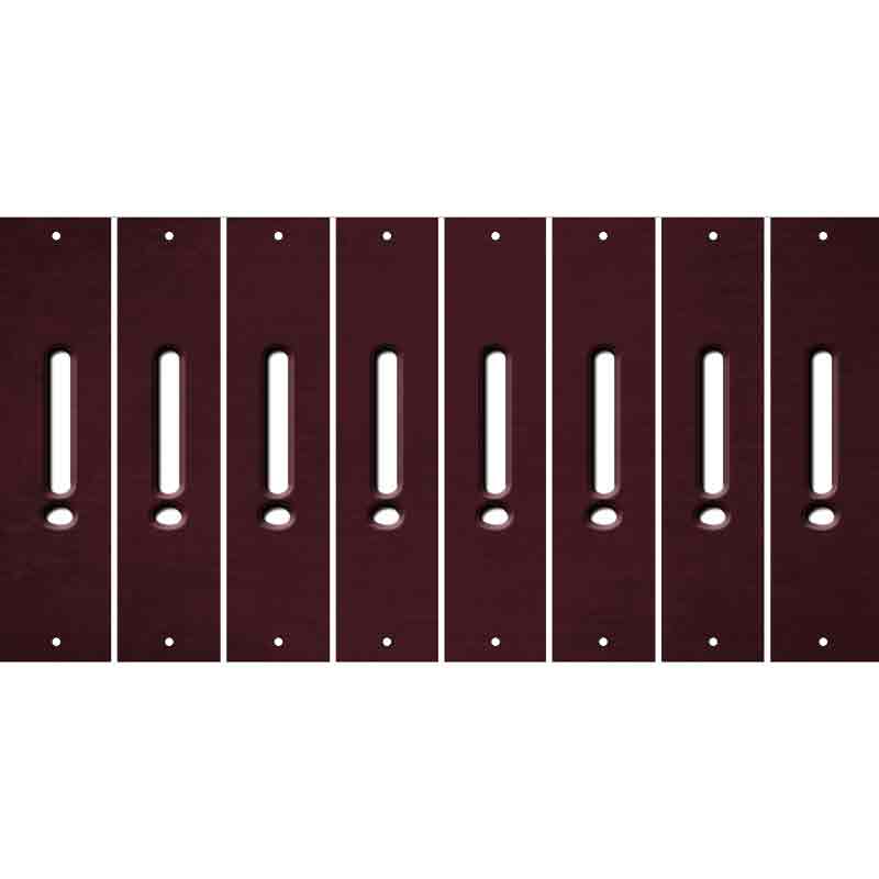 Burgundy Oil Rubbed Cut Fun Strips (Set of 8)