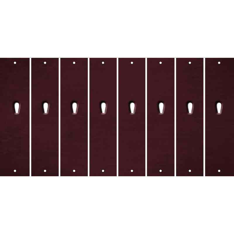 Burgundy Oil Rubbed Cut Fun Strips (Set of 8)