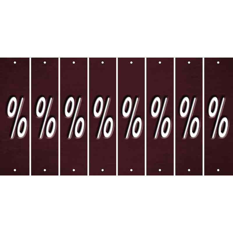 Burgundy Oil Rubbed Cut Fun Strips (Set of 8) -