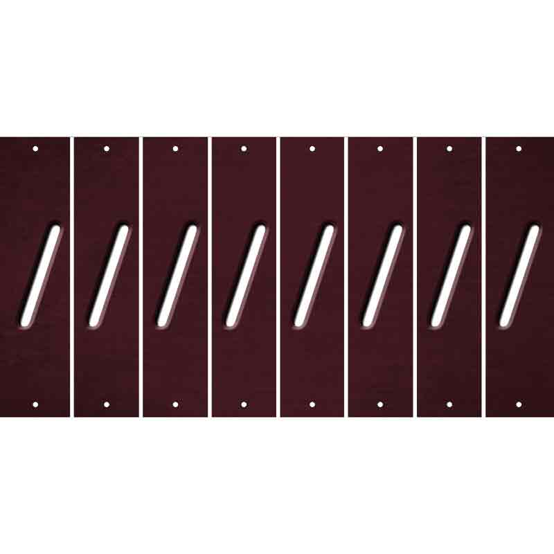 Burgundy Oil Rubbed Cut Fun Strips (Set of 8)