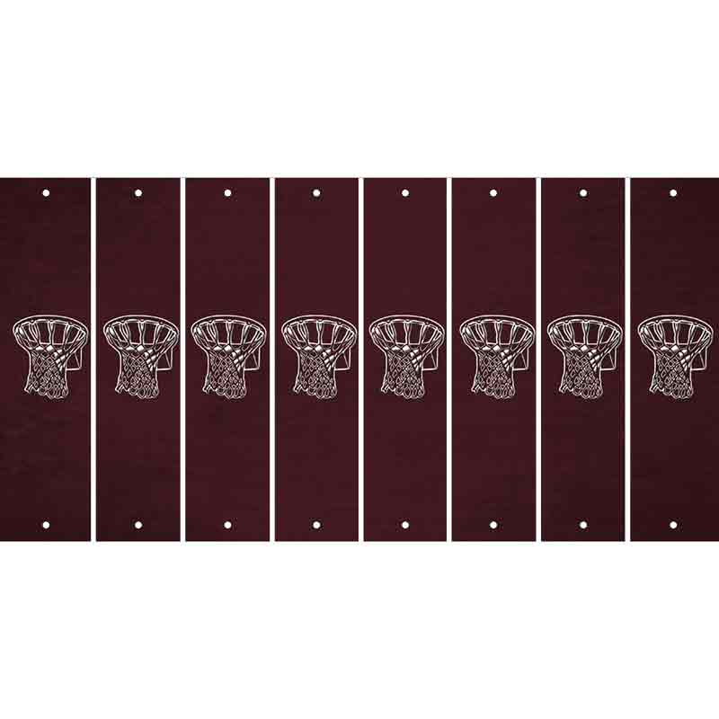 Burgundy Oil Rubbed Cut Fun Strips (Set of 8) BAT