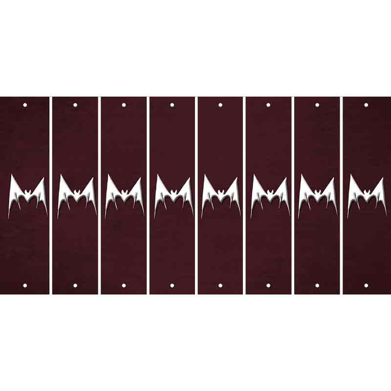 Burgundy Oil Rubbed Cut Fun Strips (Set of 8) BEAR