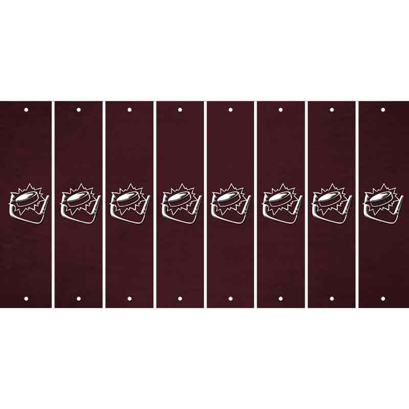 Burgundy Oil Rubbed Cut Fun Strips (Set of 8)