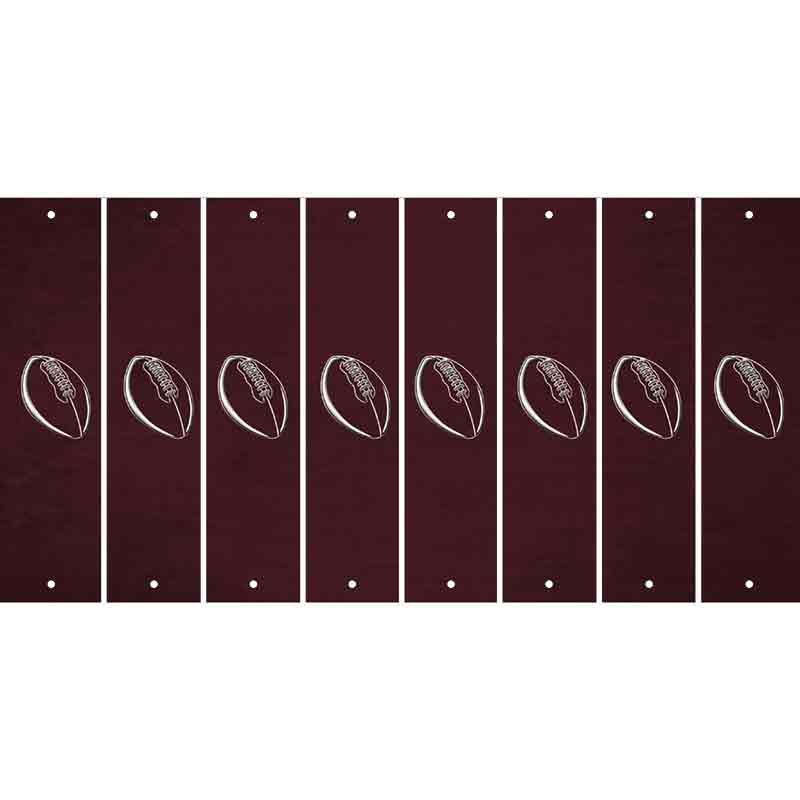 Burgundy Oil Rubbed Cut Fun Strips (Set of 8)