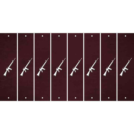 Burgundy Oil Rubbed Cut Fun Strips (Set of 8)