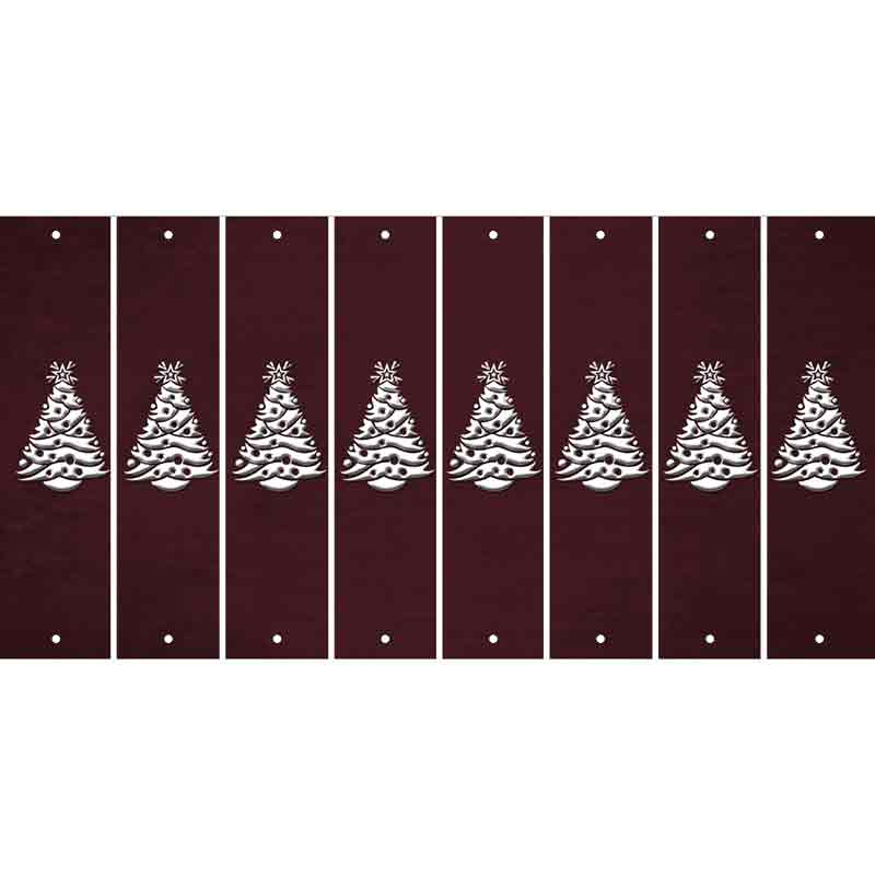 Burgundy Oil Rubbed Cut Fun Strips (Set of 8)