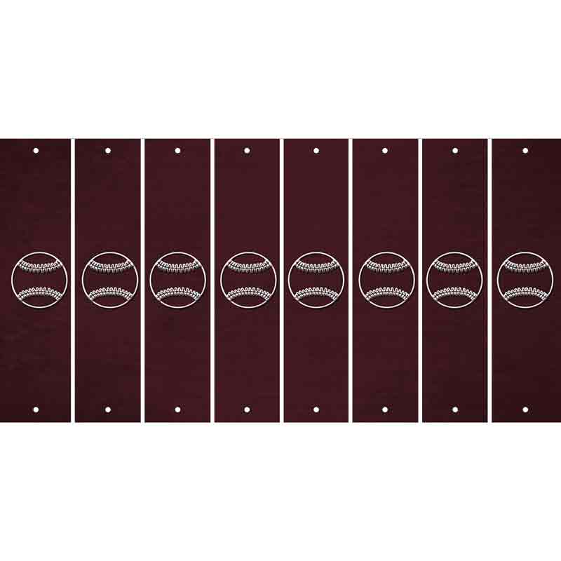 Burgundy Oil Rubbed Cut Fun Strips (Set of 8)