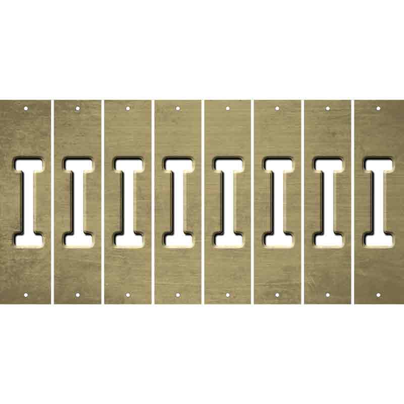 Gold Oil Rubbed Cut Fun Strips (Set of 8) J