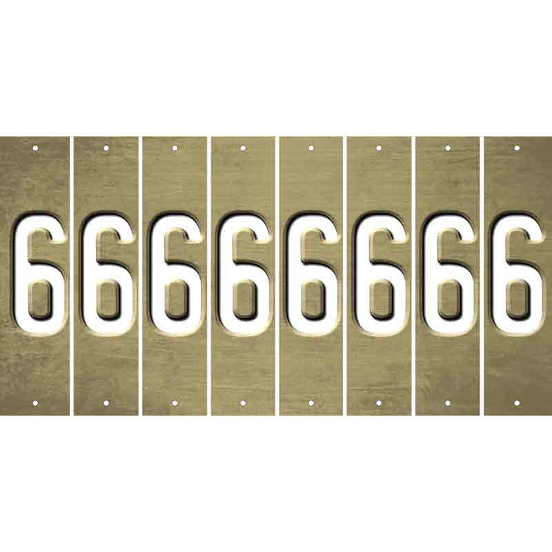 Gold Oil Rubbed Cut Fun Strips (Set of 8) 7