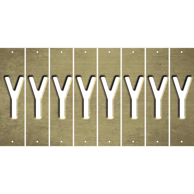 Gold Oil Rubbed Cut Fun Strips (Set of 8) Z