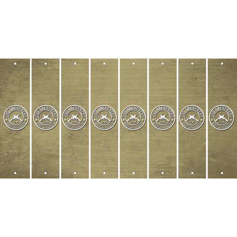 Gold Oil Rubbed Cut Fun Strips (Set of 8) ACOUSTIC GUITAR
