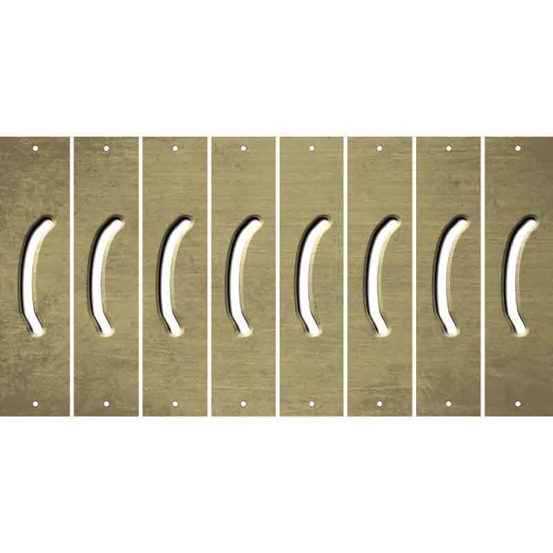 Gold Oil Rubbed Cut Fun Strips (Set of 8) )
