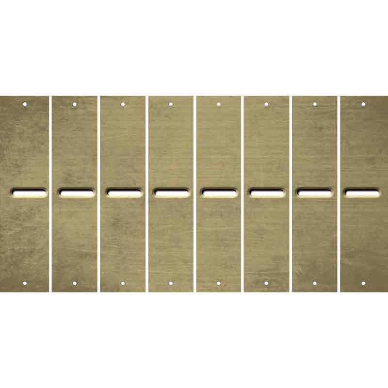 Gold Oil Rubbed Cut Fun Strips (Set of 8) /