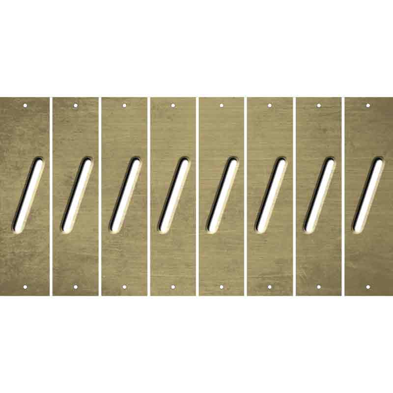 Gold Oil Rubbed Cut Fun Strips (Set of 8) (