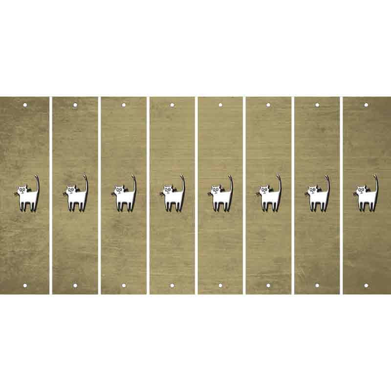 Gold Oil Rubbed Cut Fun Strips (Set of 8) CAT