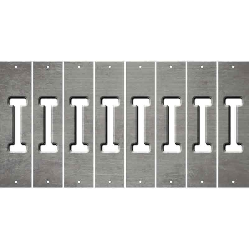 Gray Oil Rubbed Cut Fun Strips (Set of 8) J